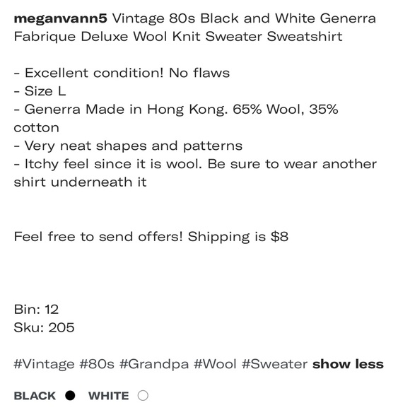 Vintage wool sweater - Picture 4 of 4